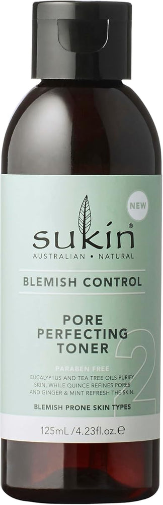Sukin Blemish Control Pore Perfecting Toner with Eucalyptus & Tea Tree Oil - 125ml
