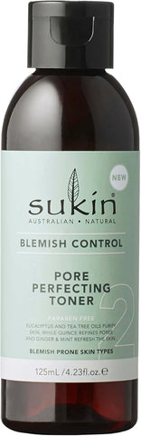 Sukin Blemish Control Pore Perfecting Toner with Eucalyptus & Tea Tree Oil - 125ml