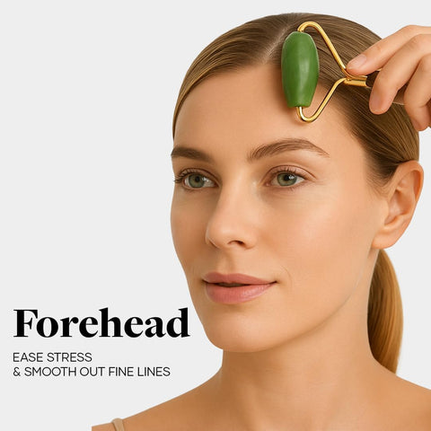 GHC Saturn Jade Roller & Gua Sha Tool - Natural Himalayan Stone, 105g - Image 8