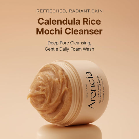Arencia Calendula Rice Mochi Cleanser - Deep-Cleansing Cream, 120g - Image 2