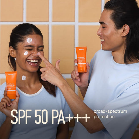 Arata SPF 50+ PA+++ Sunscreen Gel - Ultra Light, Water-Based, 50 ml - Image 2