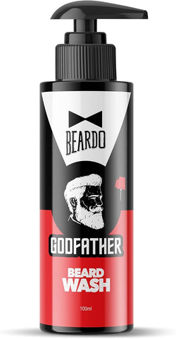 Beardo GodFather Beard Wash - Cleanser Gel for All Skin Types, 100ml