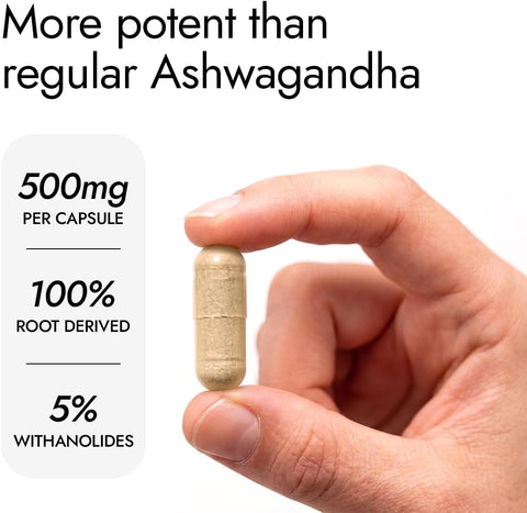 Kapiva Ashwagandha Gold Capsules - Ayurvedic Blend with Gold & Shilajit - 60 Capsules - Image 3