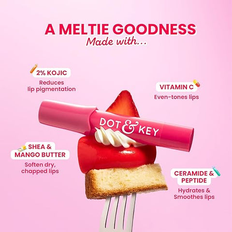 Dot & Key Meltie Lip Balm Spf50 Strawberry Glaze 4G