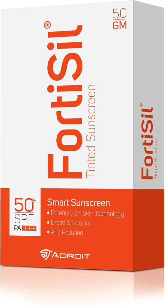 Fortisil Tinted Sunscreen SPF 50+ PA+++ with BASF UV Filters, 50g