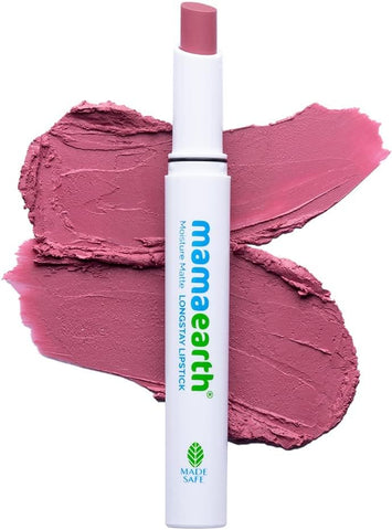 Mamaearth Moisture Matte Longstay Lipstick with Avocado Oil & Vitamin E - Pink Tulip, 2g