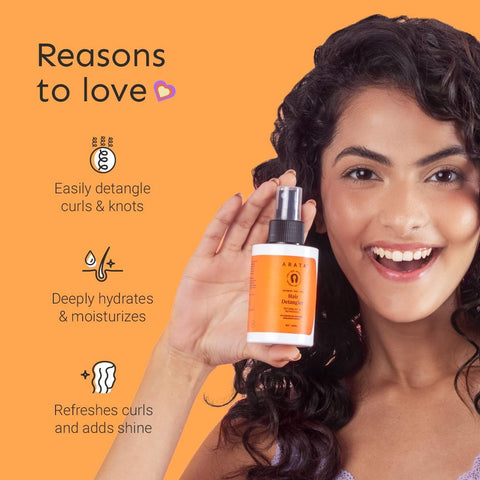Arata Hair Detangler - Curl Care with Hyaluronic Acid - 100 ml - Image 2
