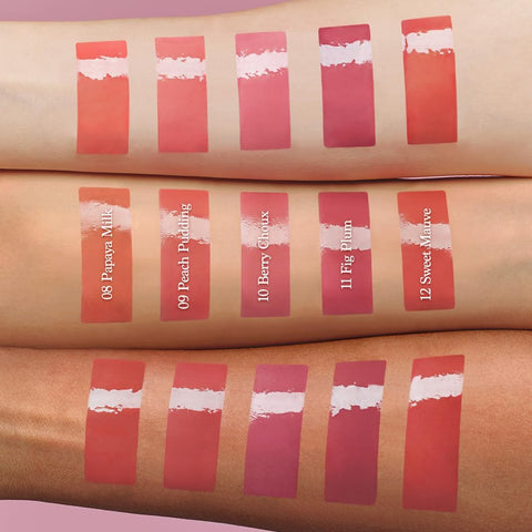 Dasique Juicy Dewy Tint #09 Peach Pudding - Creamy Pink Coral Lip Tint, 5g - Image 3