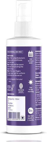 Be Bodywise Hair Strengthening Serum with Argan, Sunflower & Olive Oil - 100ml - Image 7