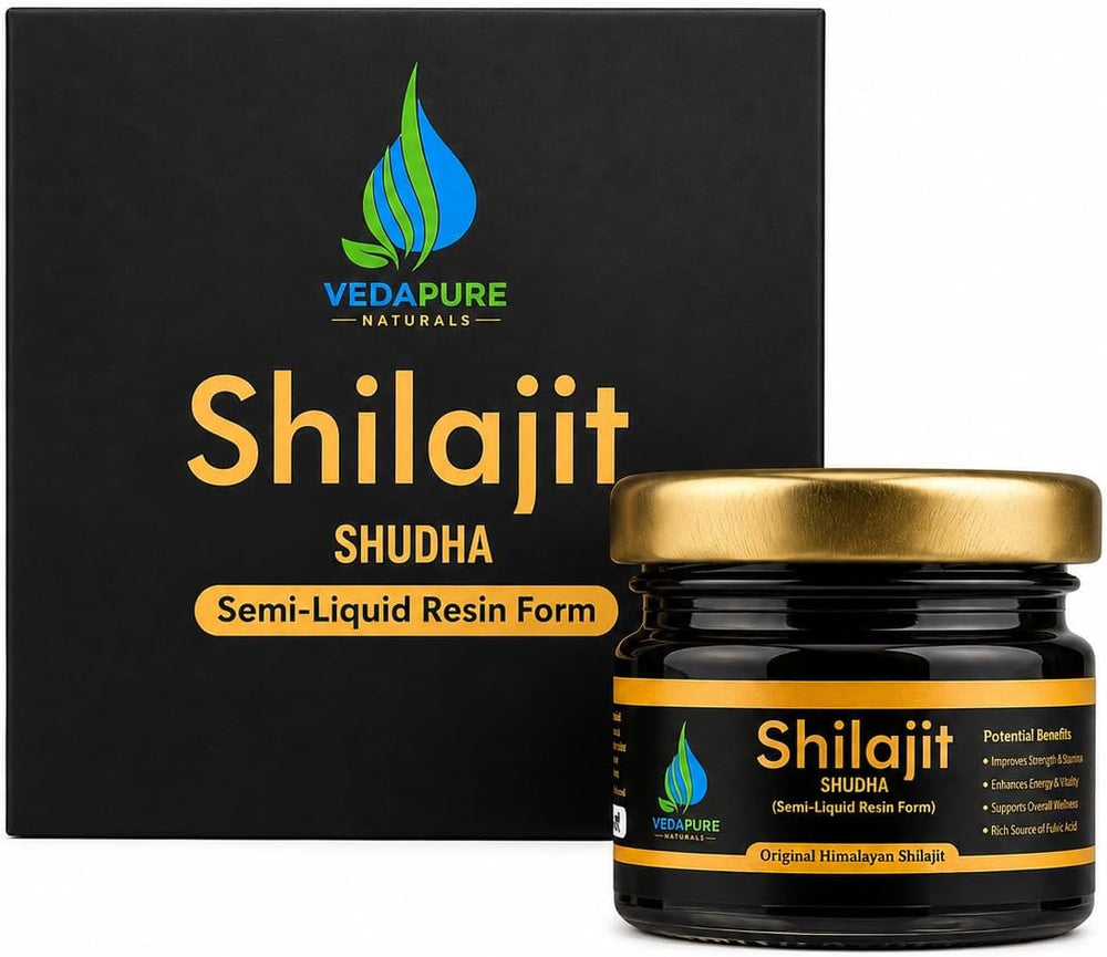 Vedapure Himalayan Shilajit Resin - Pure Ayurvedic with Fulvic Acid - 15g