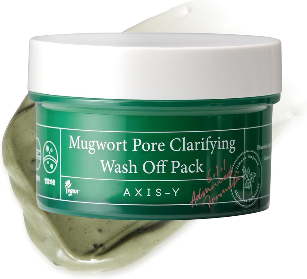 AXIS-Y Mugwort Pore Clarifying Wash Off Pack - Face Mask & Exfoliator, 50ml