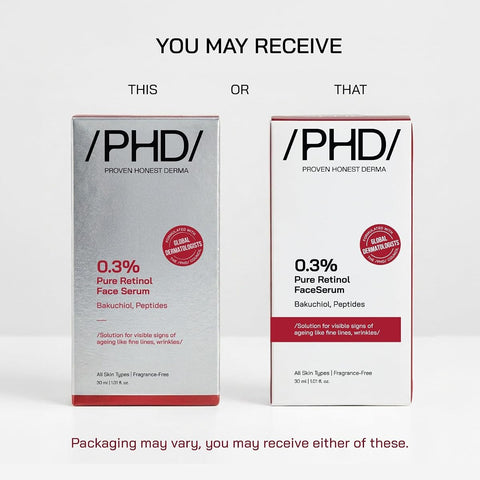 PHD 0.3% Pure Retinol Face Serum with Bakuchiol & Peptides - 30ml - Image 2