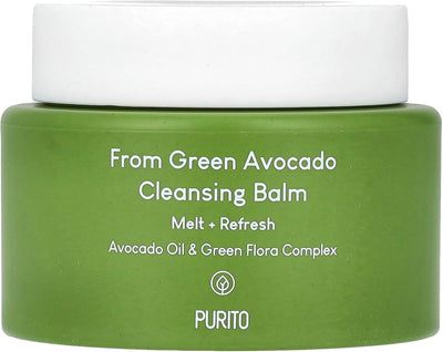 Purito From Green Avocado Cleansing Balm - Hydrating Makeup Remover with Watermelon & Baobab Oils - 100ml