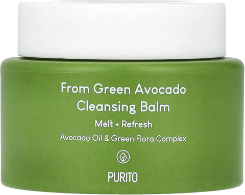 Purito From Green Avocado Cleansing Balm - Hydrating Makeup Remover with Watermelon & Baobab Oils - 100ml
