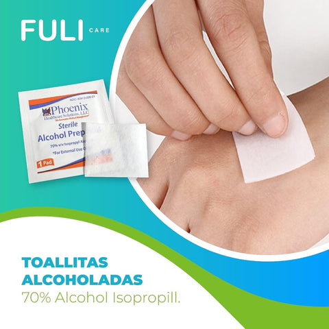 Combigen Alcohol Swabs - Sterile Pads, Pre-Injection Use - 100 Sachets - Image 5