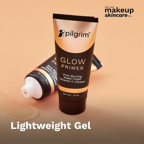 Pilgrim Glow Primer Gel-Based, Vit C+E Infused, Velvety Matte Finish - 30ml - Image 3