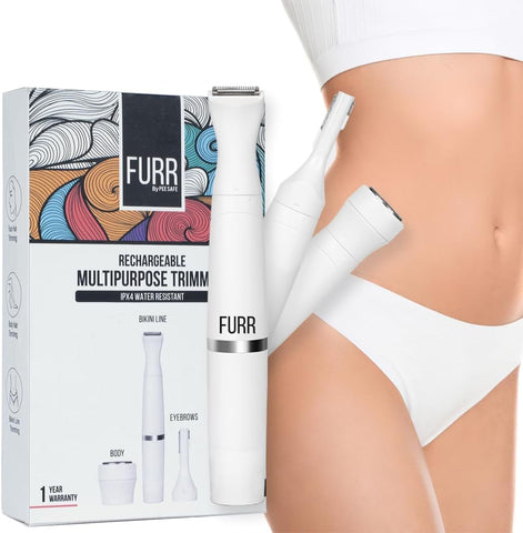 Pee Safe Furr Women's Multipurpose Trimmer - Water Resistant with Rechargeable Battery