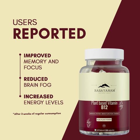 Rasayanam Plant Based Vitamin B12 120 Capsules