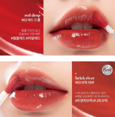 Rom&Nd Glasting Water Tint 03 Brick River - Glossy Lip Color, 4g - Image 8
