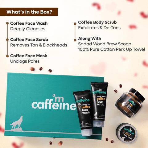 mCaffeine Coffee Mood Skin Care Gift Kit - Face & Body Care - 450g - Image 3