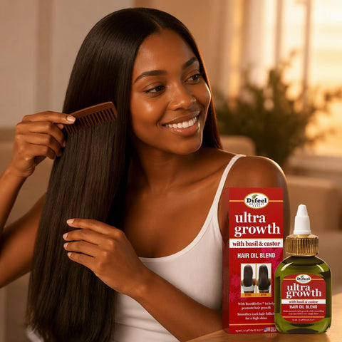 Difeel Ultra Hair Growth Oil - Basil & Castor Oil - 74ml - Image 7