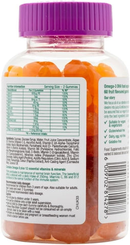 Chewy Vites Kids Brain Support Gummies with Omega 3 DHA - 60 Count - Image 3