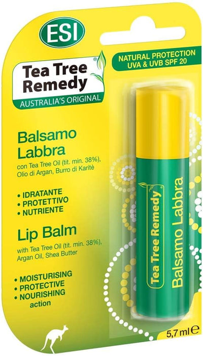 ESI Tea Tree Remedy Lip Balm - Deeply Nourishing with SPF 20, 5.7ml