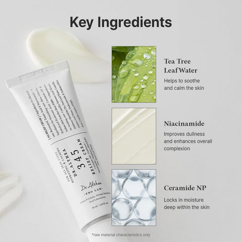 Dr.Althea 345 Relief Cream - Soothing Vegan Moisturizer with Niacinamide & PDRN, 50ml - Image 5