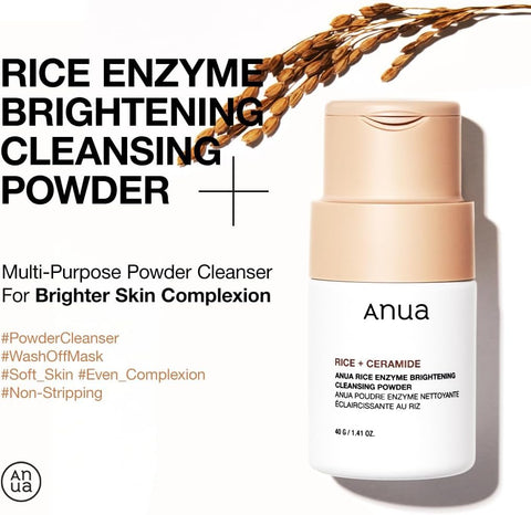 Anua Rice Enzyme Brightening Cleansing Powder with Ceramides - 40g - Image 2