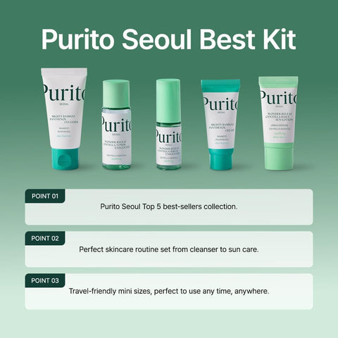 Purito Skincare Kit with Panthenol, Centella, Bamboo - 3.52 fl. oz. - Image 4
