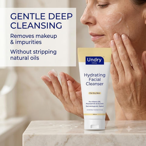 Undry Hydrating Facial Cleanser with Niacinamide & Pro-Vitamin B5 - 100 ml - Image 5