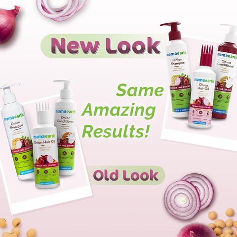 Mamaearth Anti Hair Fall Spa Kit with Onion Extract - 150ml Oil, 250ml Shampoo & Conditioner - Image 5