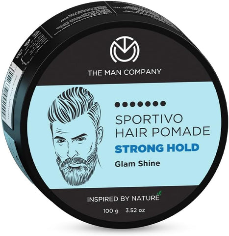 The Man Company Sportivo Hair Styling Pomade Wax - Strong Hold, Pro Vitamin B5, 100g