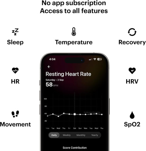 Ultrahuman Ring Air - Raw Titanium (Size 11)