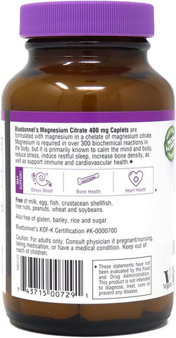 BlueBonnet MAG CITRATE 400MG 60S