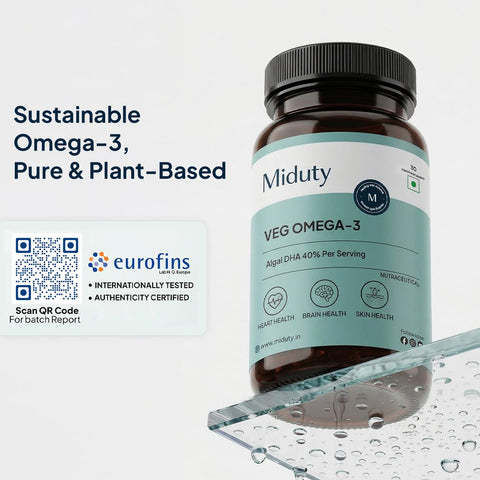 Miduty Veg Omega-3 500mg - 30 Capsules
