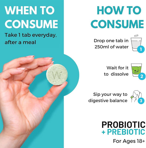 Wellbeing Nutrition Probiotic + Prebiotic Tablets - 36 Billion CFU, 21 Pack - Image 5