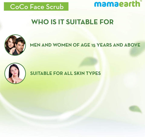 Mamaearth CoCo Face Scrub with Coffee & Cocoa - 100g - Image 6