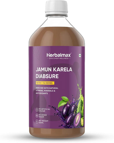 Herbal Max Diabetic Care Juice - Karela & Jamun with 11 Herbs - 450 ml