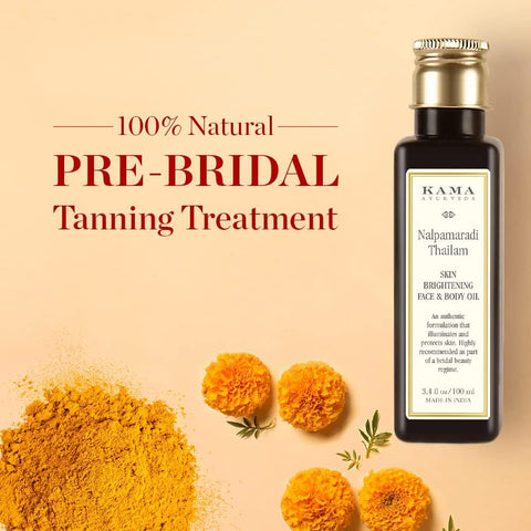 Kama Ayurveda Nalpamaradi Thailam - Herbal Skin Brightening Oil, 100ml - Image 2