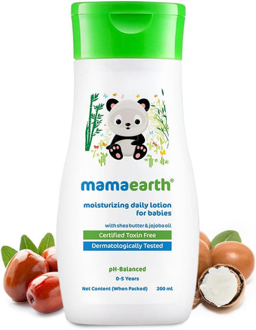 Mamaearth Baby Moisturizing Lotion with Shea Butter & Jojoba Oil - 200ml - Image 2