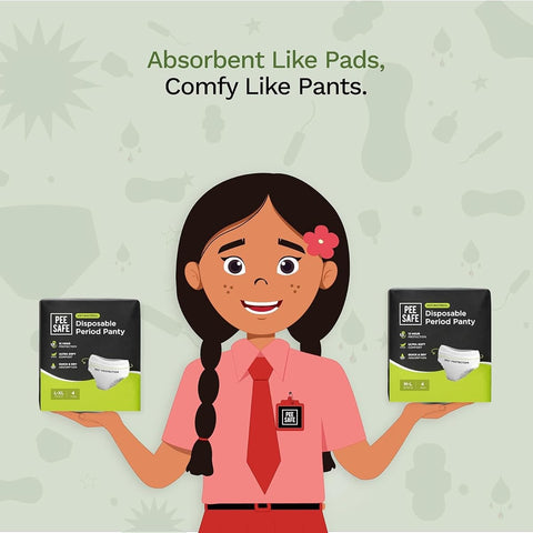 Pee Safe Disposable Period Panty - Super Absorbent, Medium-Large, Pack of 4 - Image 6