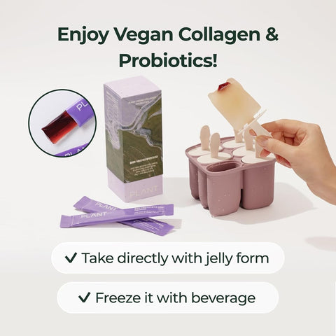 PLANT Vegan Collagen Probiotic Jelly - Grape Flavour, 15 Sachets - Image 4