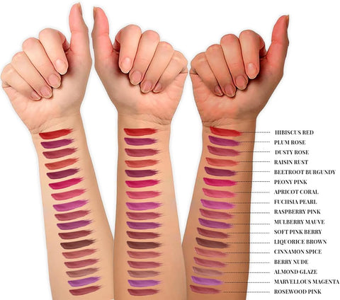 Just Herbs Ayurvedic Matte Liquid Lipstick with Liquorice & Almond Oil - Apricot Coral, 2ml - Image 2