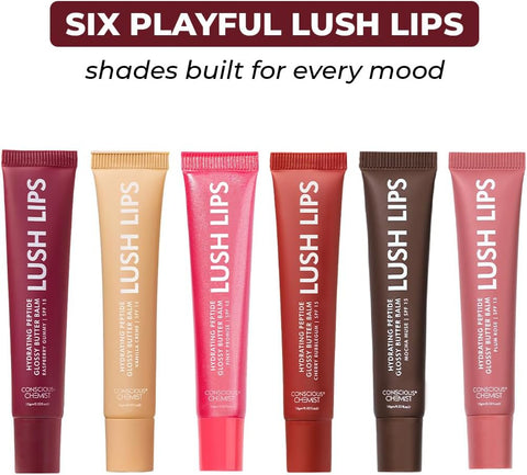 Conscious Chemist Peptide Lip Balm with Raspberry Tint SPF15 - 15g - Image 7