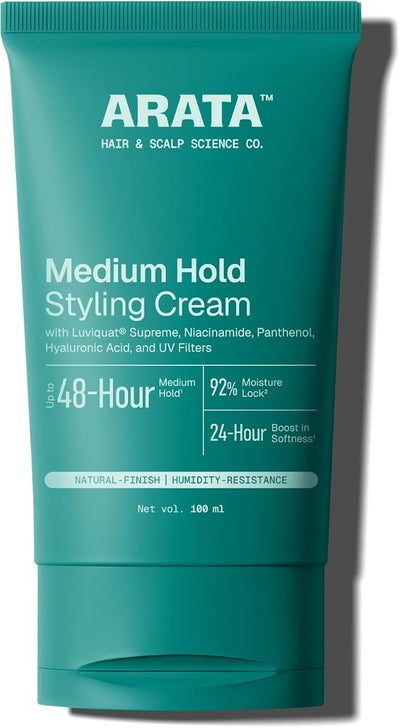 Arata Hair Styling Cream with Flaxseed & Olive Oil - 100 ml