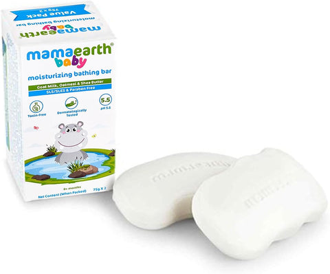 Mamaearth Baby Bathing Soap Bar with Goat Milk & Oatmeal - 75g, Pack of 2 - Image 6