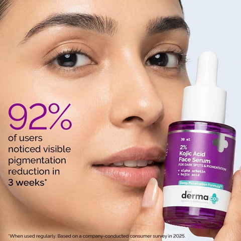 The Derma Co 2% Kojic Acid Face Serum with Alpha Arbutin & Niacinamide - 30ml - Image 3