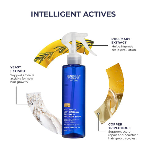 Conscious Chemist Full Strength Anti - Hairfall Post Wash Rosmeary Spray 200 ml