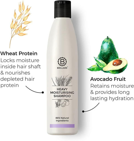 Brillaire Heavy Moisturising Shampoo with Wheat Germ & Avocado - 300ml - Image 4